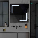 Specchio LED Quadrato | Controllo tramite interruttore a muro | Luce bianca fredda - Reyze Serie Salono Modello 3